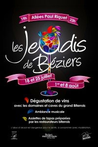 Les Jeudis de Béziers Degustation de vins du domaine de Raissac